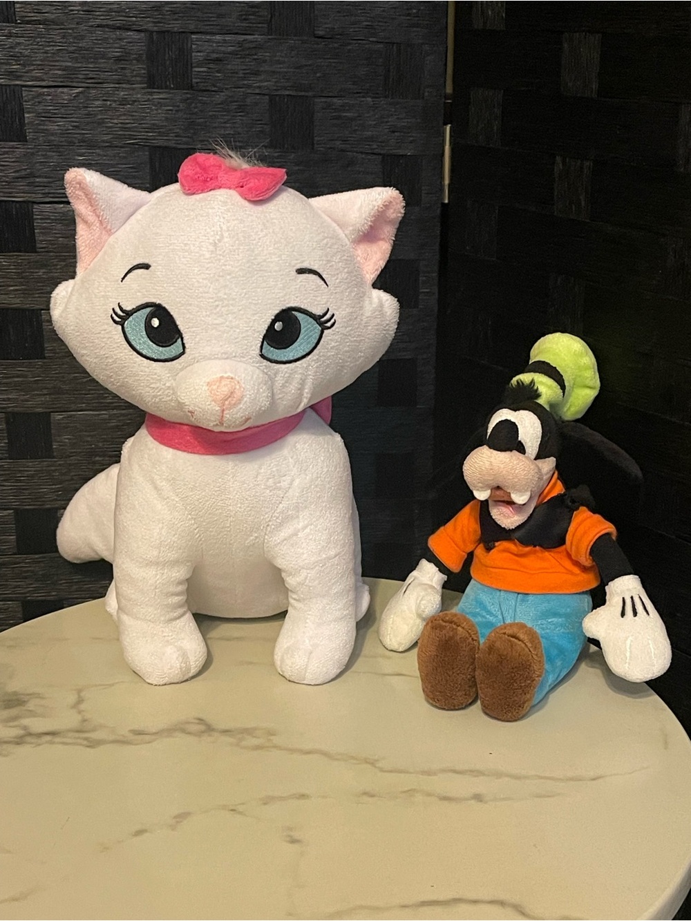 Disney Aristocats Authentic Marie Plush Collectible Stuffed Toy Cat & Goofy